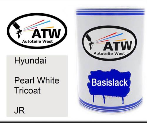 Hyundai, Pearl White Tricoat, JR: 500ml Lackdose, von ATW Autoteile West.